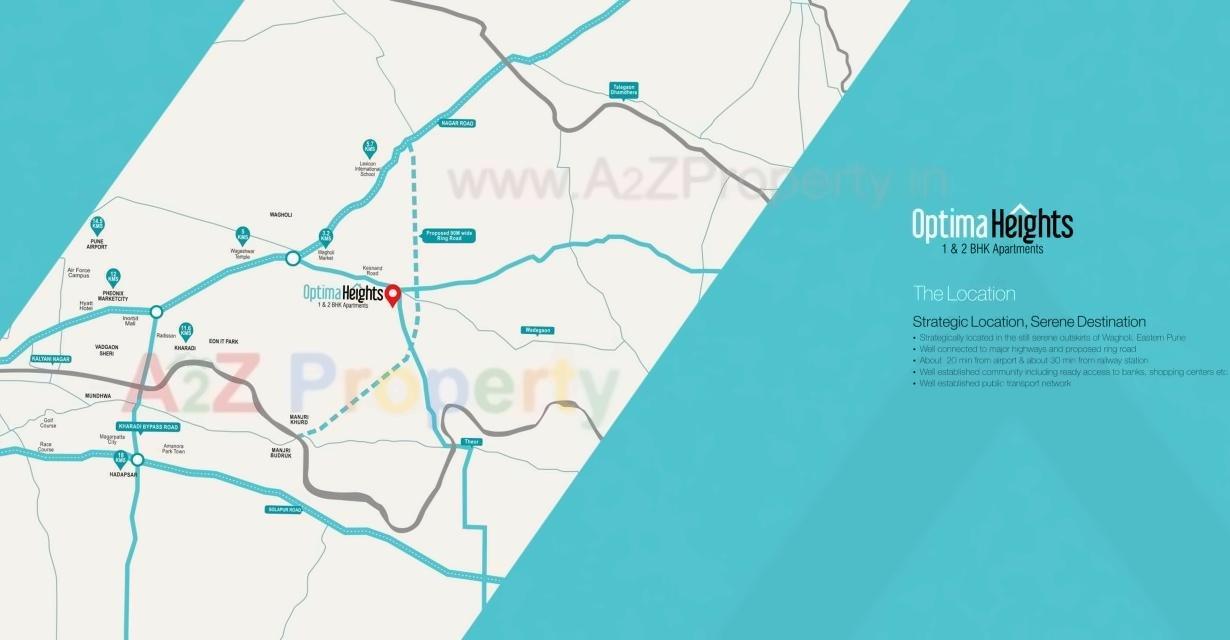  of real estate project Optima Heights located at Kesnand, Pune, Maharashtra