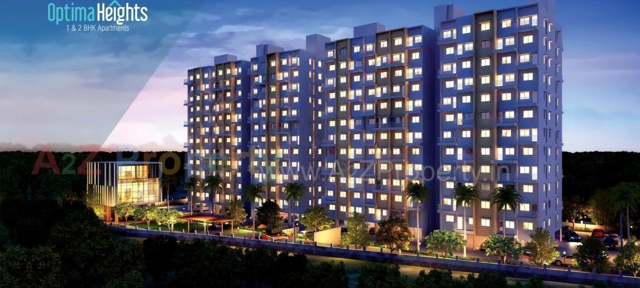 3D Elevation of real estate project Optima Heights located at Kesnand, Pune, Maharashtra