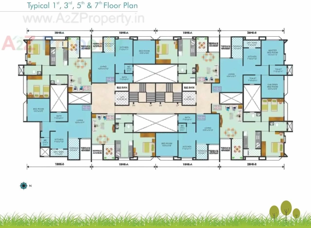 Layout of real estate project Orbit Bonneville located at Pimpri-chinchawad-m-corp, Pune, Maharashtra