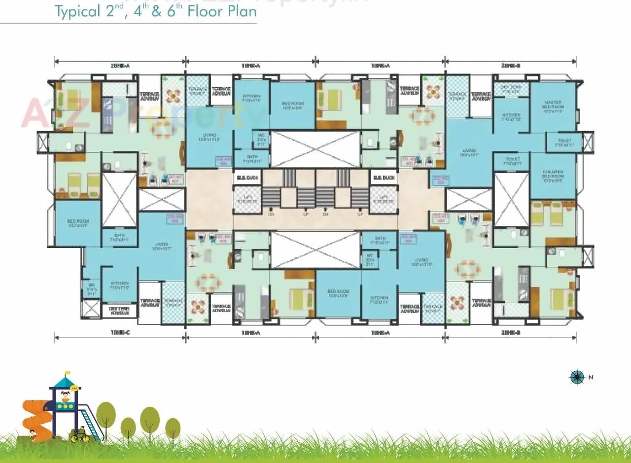 Layout of real estate project Orbit Bonneville located at Pimpri-chinchawad-m-corp, Pune, Maharashtra