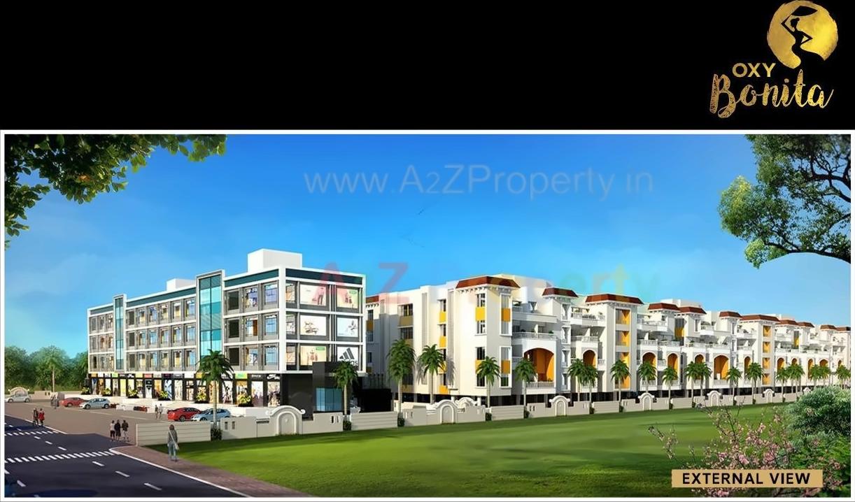 3D Elevation of real estate project Oxy Bonita located at Lahagaon, Pune, Maharashtra
