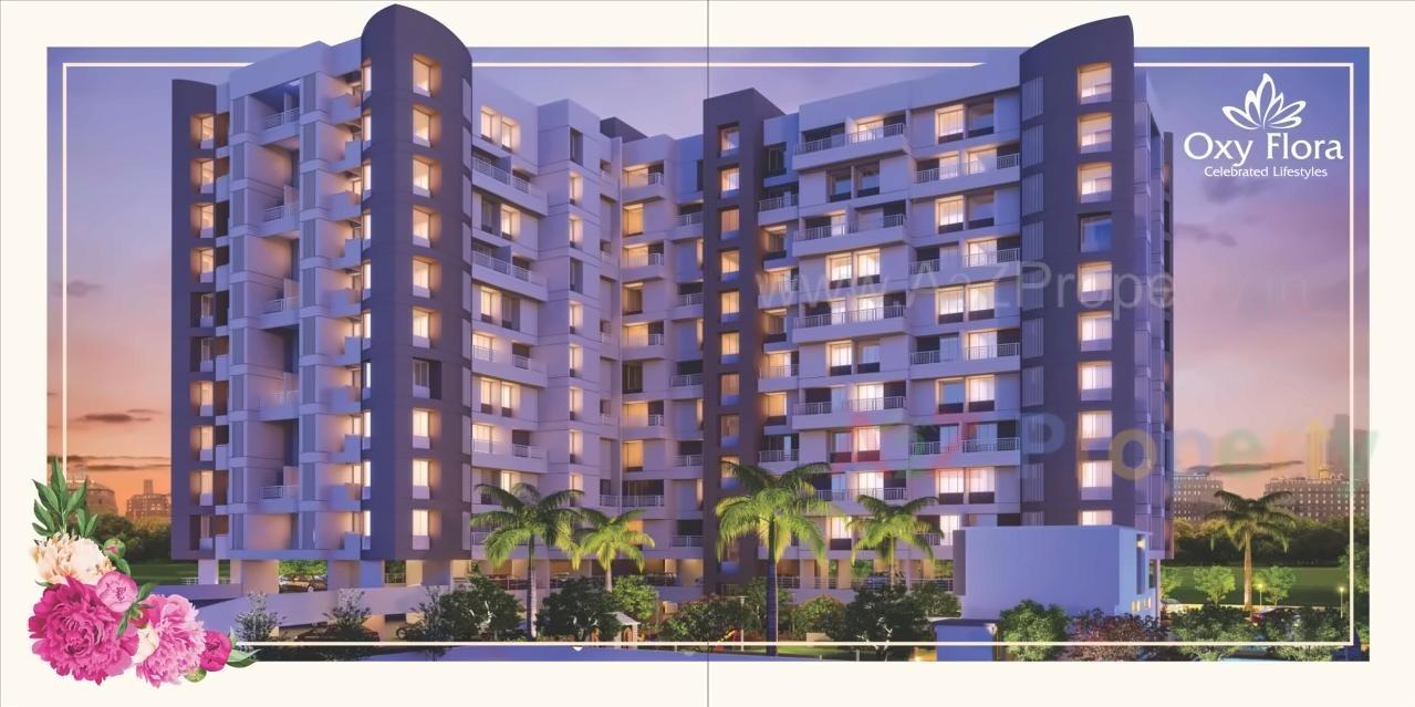 3D Elevation of real estate project Oxy Flora located at Lonikand, Pune, Maharashtra