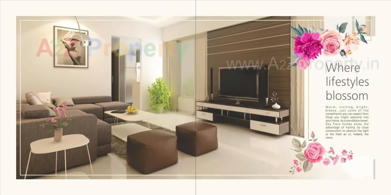 3D Elevation of real estate project Oxy Flora located at Lonikand, Pune, Maharashtra