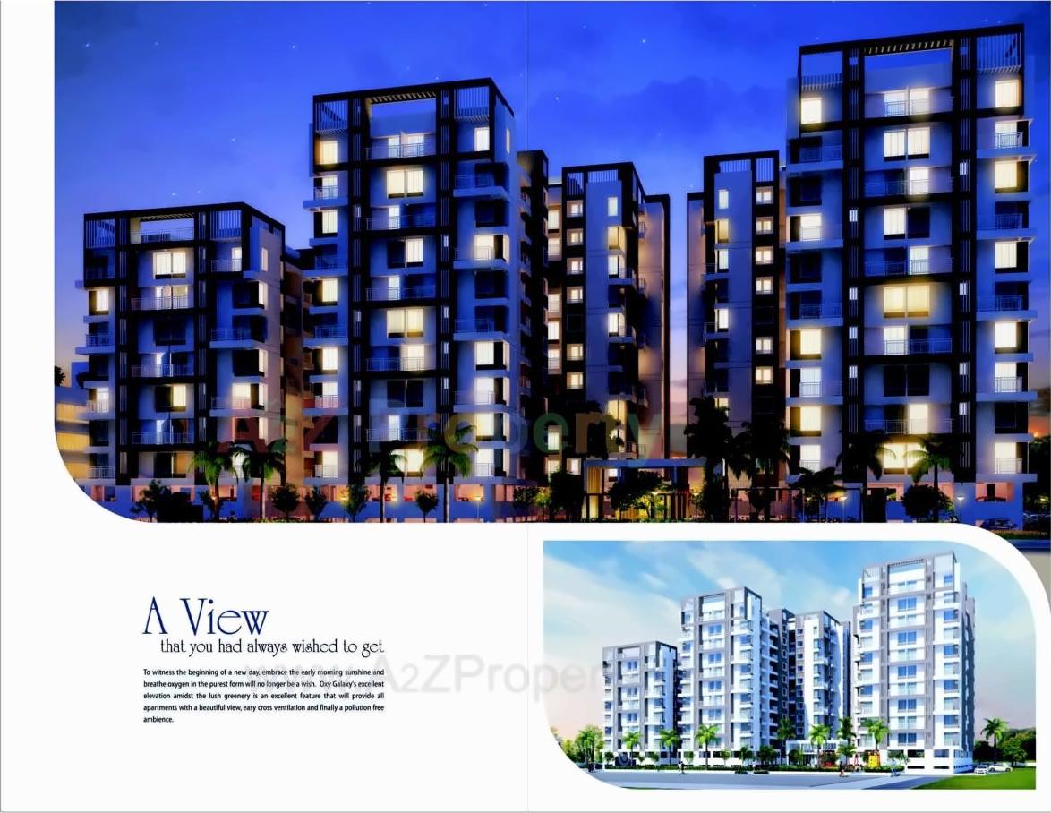 3D Elevation of real estate project Oxy Galaxy located at Kesnand, Pune, Maharashtra