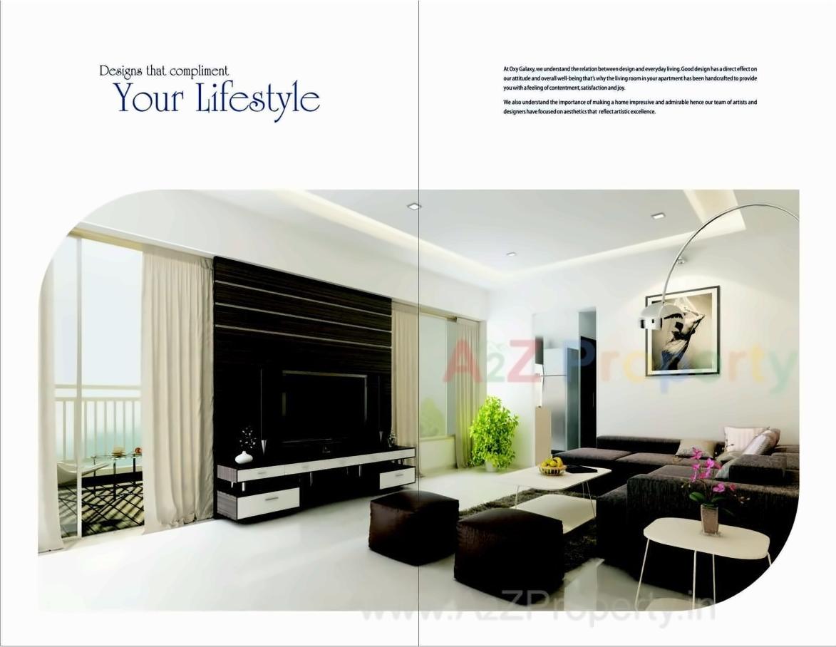 3D Elevation of real estate project Oxy Galaxy located at Kesnand, Pune, Maharashtra