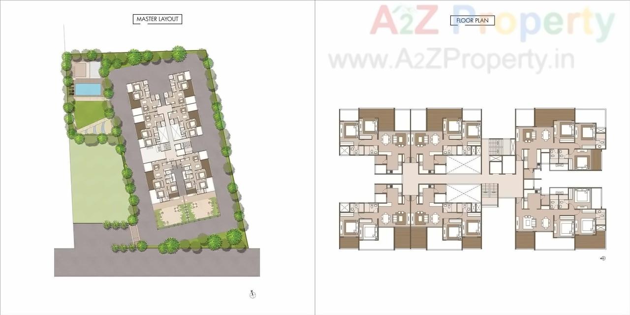 Layout of real estate project Palm World One located at Kharadi, Pune, Maharashtra