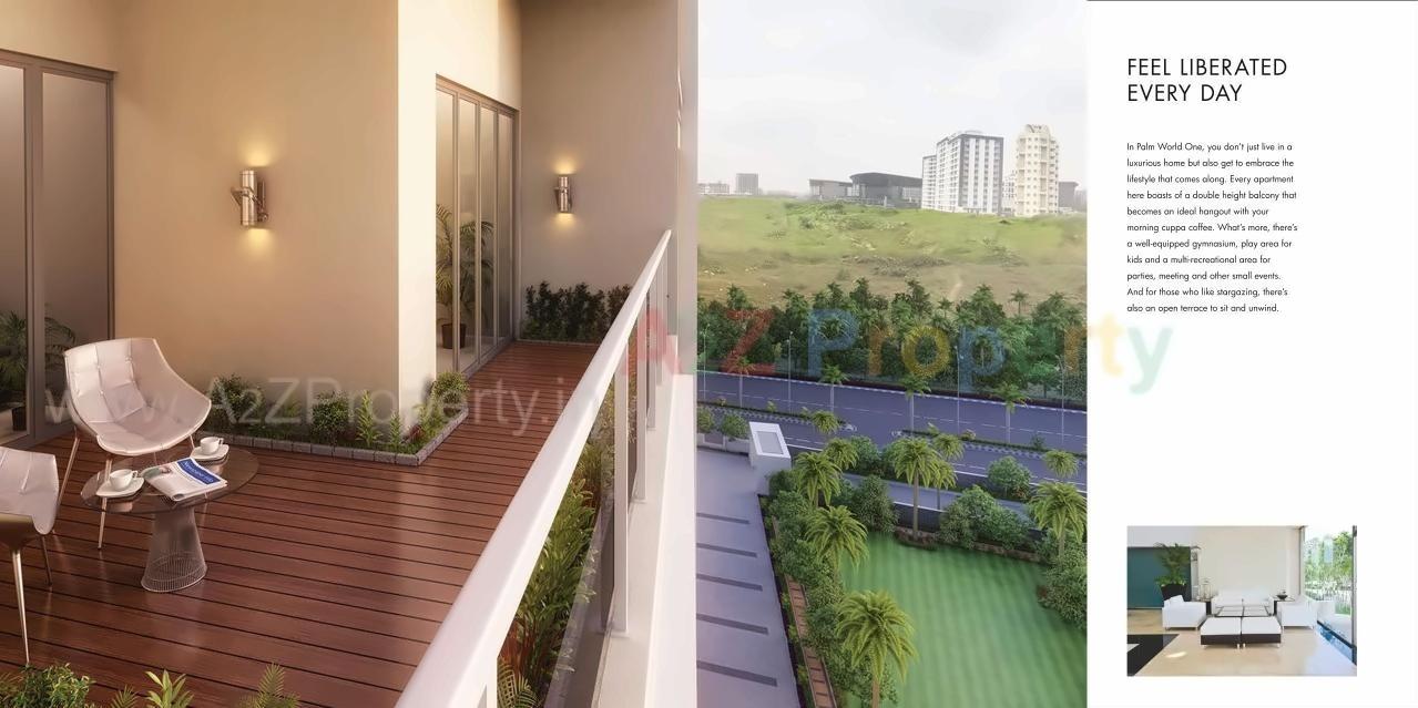 3D Elevation of real estate project Palm World One located at Kharadi, Pune, Maharashtra
