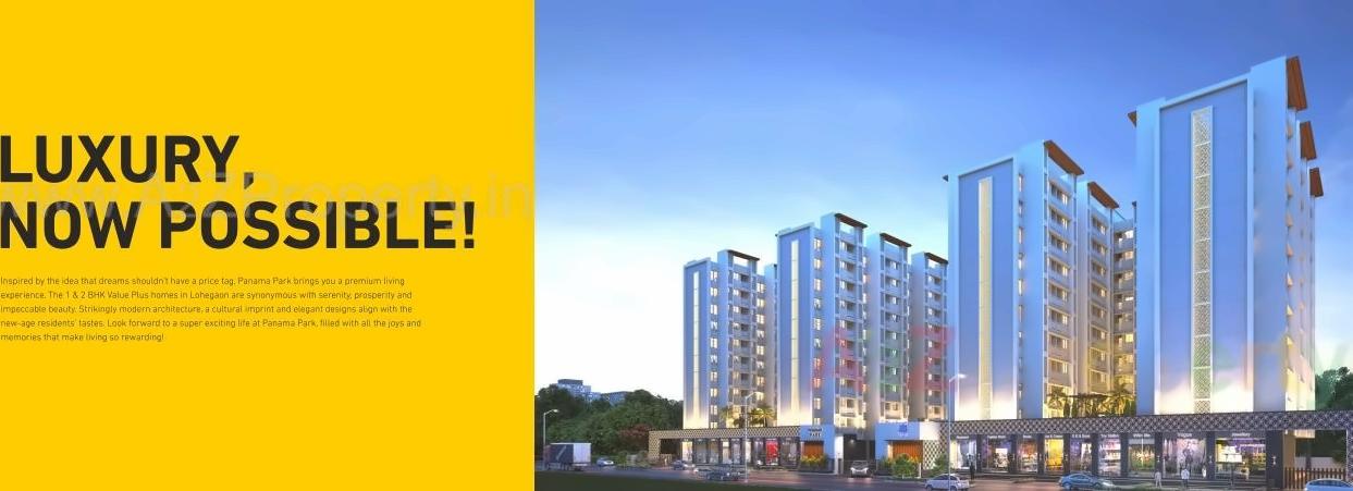 3D Elevation of real estate project Panama Park located at Lohgaon, Pune, Maharashtra