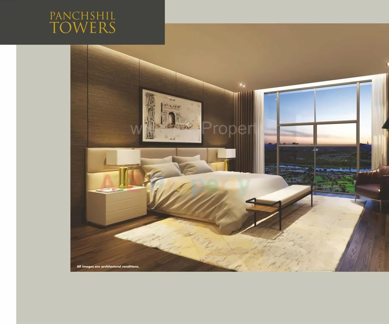 3D Elevation of real estate project Panchshil Towers located at Wagholi, Pune, Maharashtra