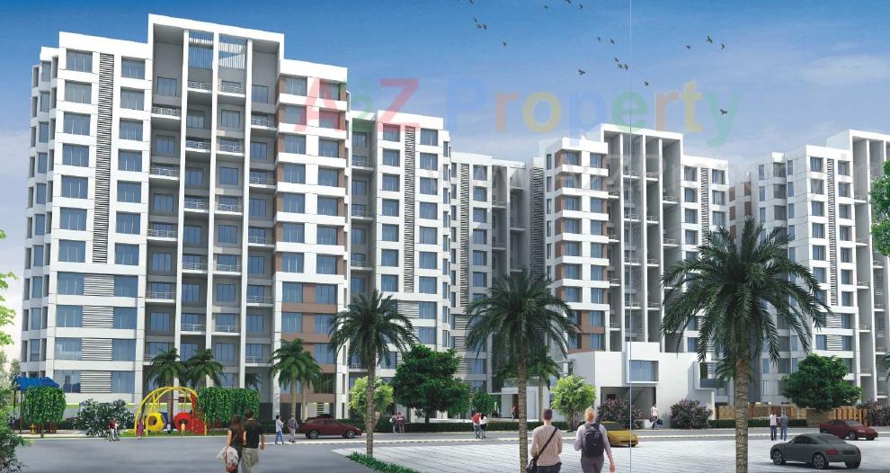 3D Elevation of real estate project Pankaj Aasmaan located at Lahagaon, Pune, Maharashtra