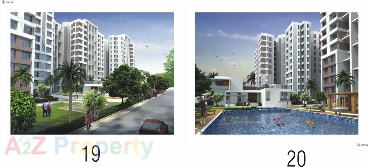 3D Elevation of real estate project Pankaj Aasmaan located at Lahagaon, Pune, Maharashtra