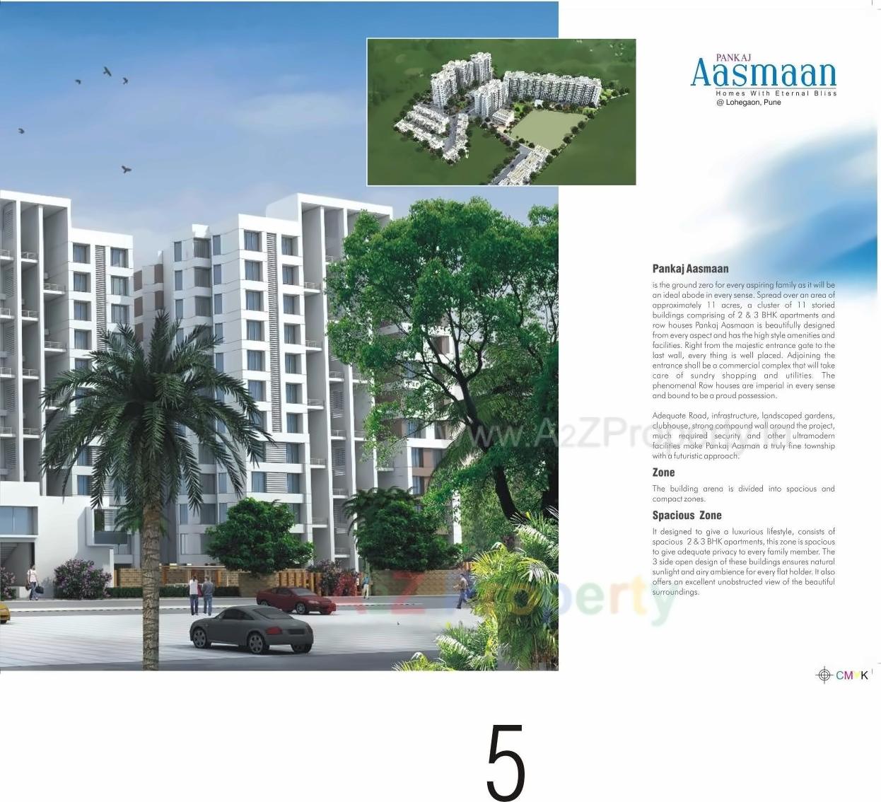 3D Elevation of real estate project Pankaj Aasmaan located at Lahagaon, Pune, Maharashtra