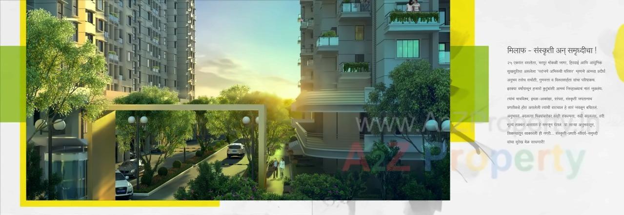 3D Elevation of real estate project Paranjape Abhiruchi Parisar  T1,t2 ,t3, M1a, M1b M located at Dhayari-part, Pune, Maharashtra