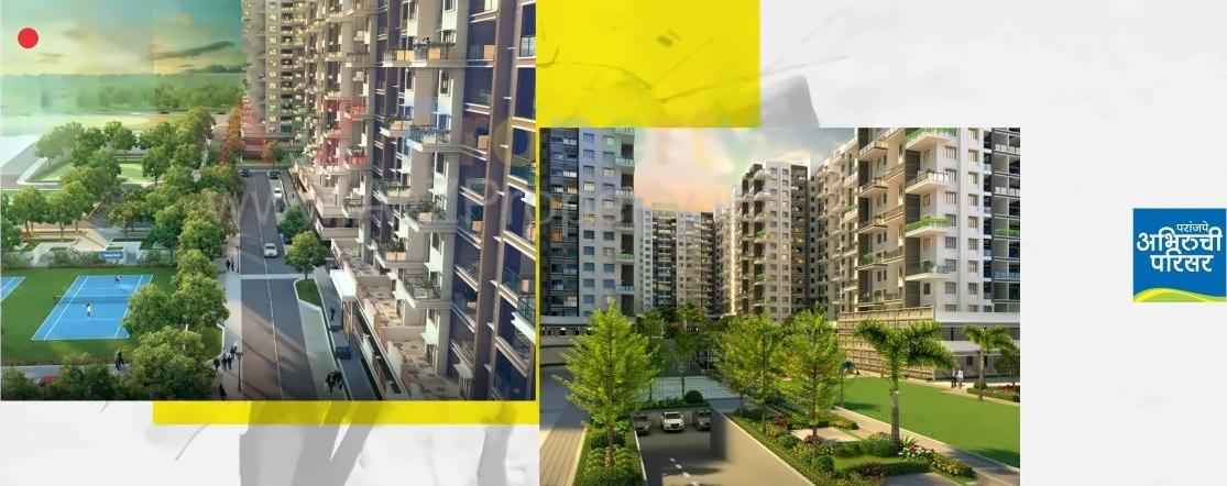 3D Elevation of real estate project Paranjape Abhiruchi Parisar  T1,t2 ,t3, M1a, M1b M located at Dhayari-part, Pune, Maharashtra