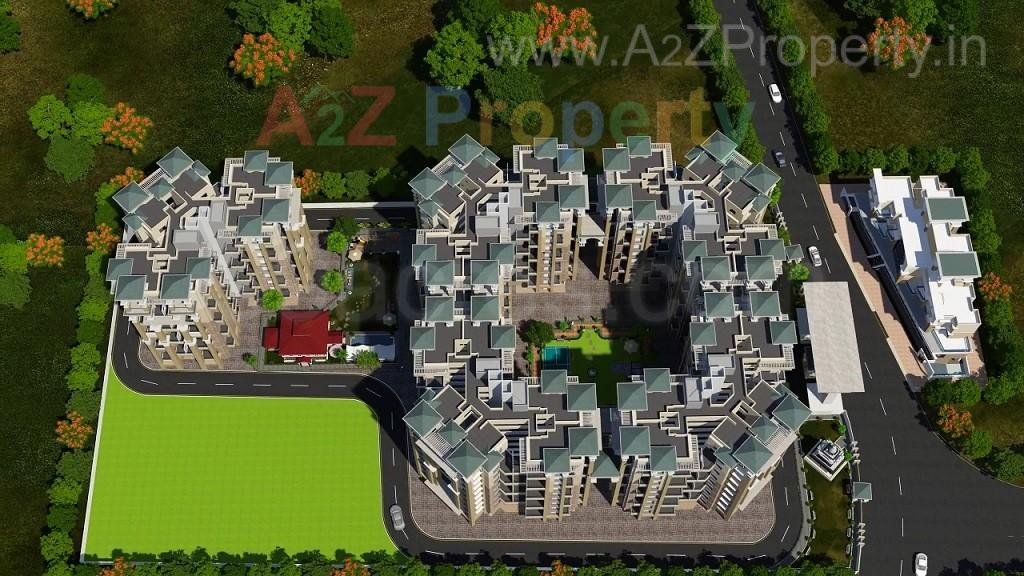 3D Elevation of real estate project Parijaat Residency located at Talegaon-dabhade-m-cl, Pune, Maharashtra