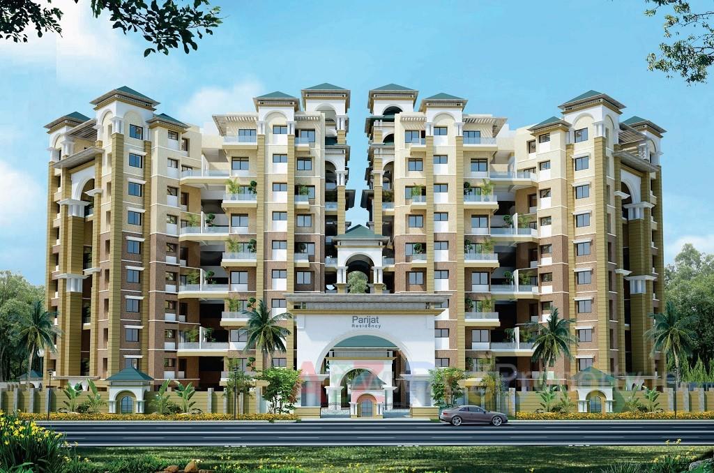 3D Elevation of real estate project Parijaat Residency located at Talegaon-dabhade-m-cl, Pune, Maharashtra
