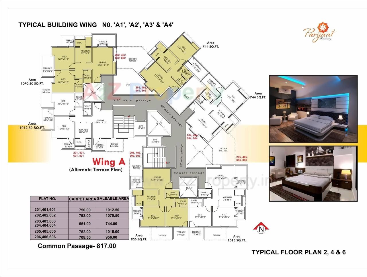 Layout of real estate project Parijaat Residency located at Talegaon-dabhade-m-cl, Pune, Maharashtra