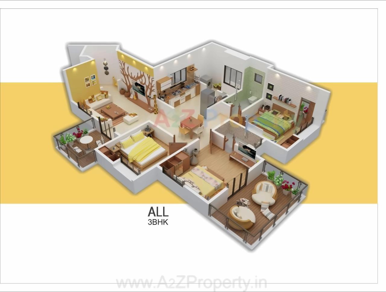 Layout of real estate project Parijaat Residency located at Talegaon-dabhade-m-cl, Pune, Maharashtra