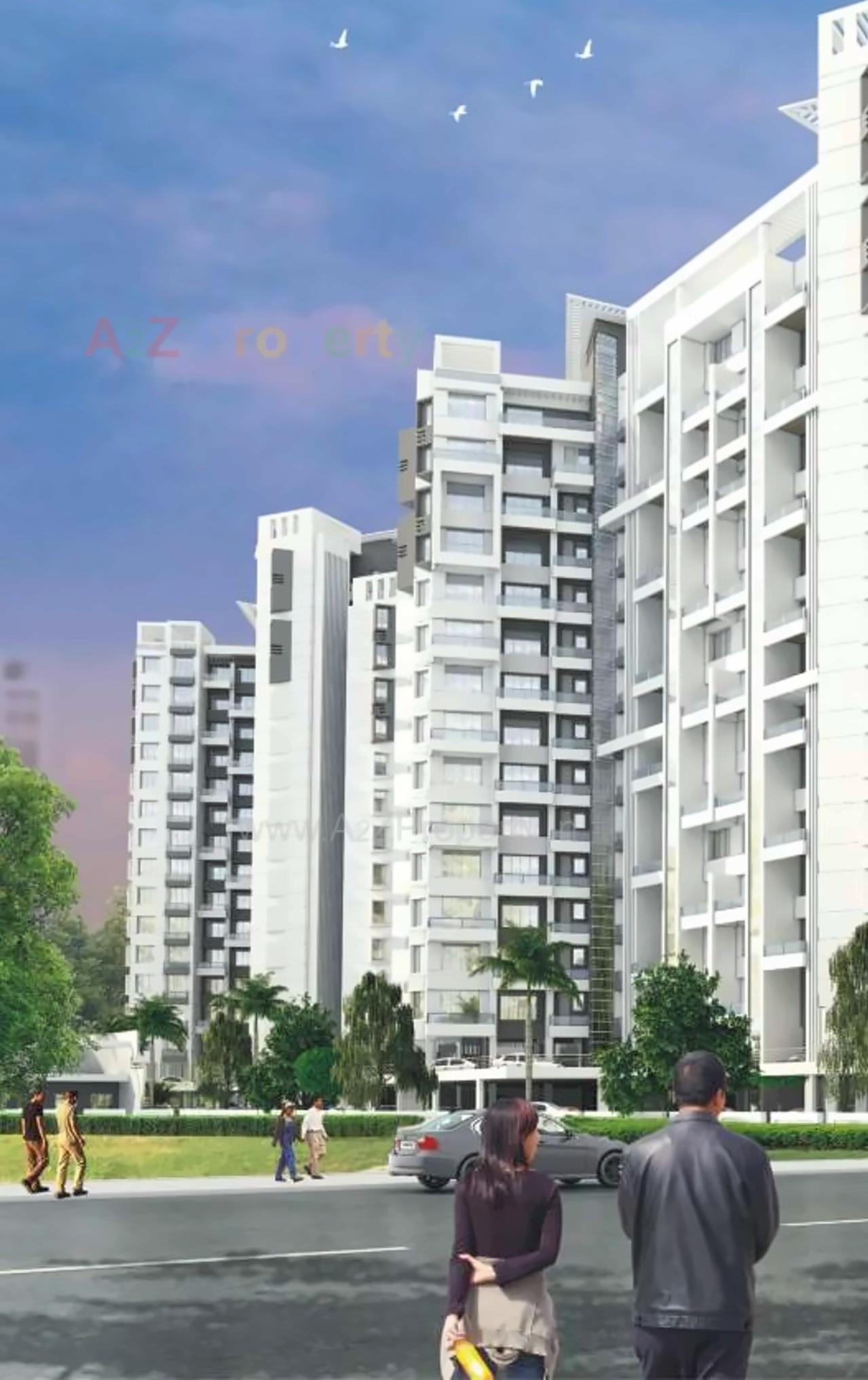 3D Elevation of real estate project Paritosh A,b,c located at Pune-m-corp, Pune, Maharashtra