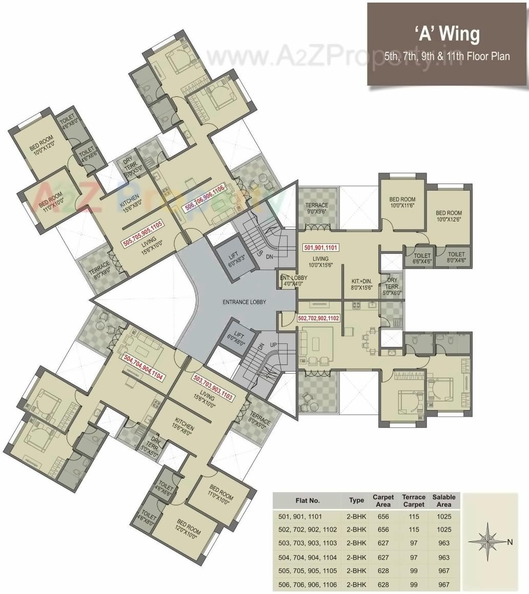 Layout of real estate project Paritosh A,b,c located at Pune-m-corp, Pune, Maharashtra