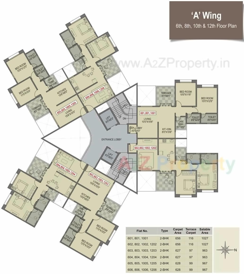 Layout of real estate project Paritosh A,b,c located at Pune-m-corp, Pune, Maharashtra