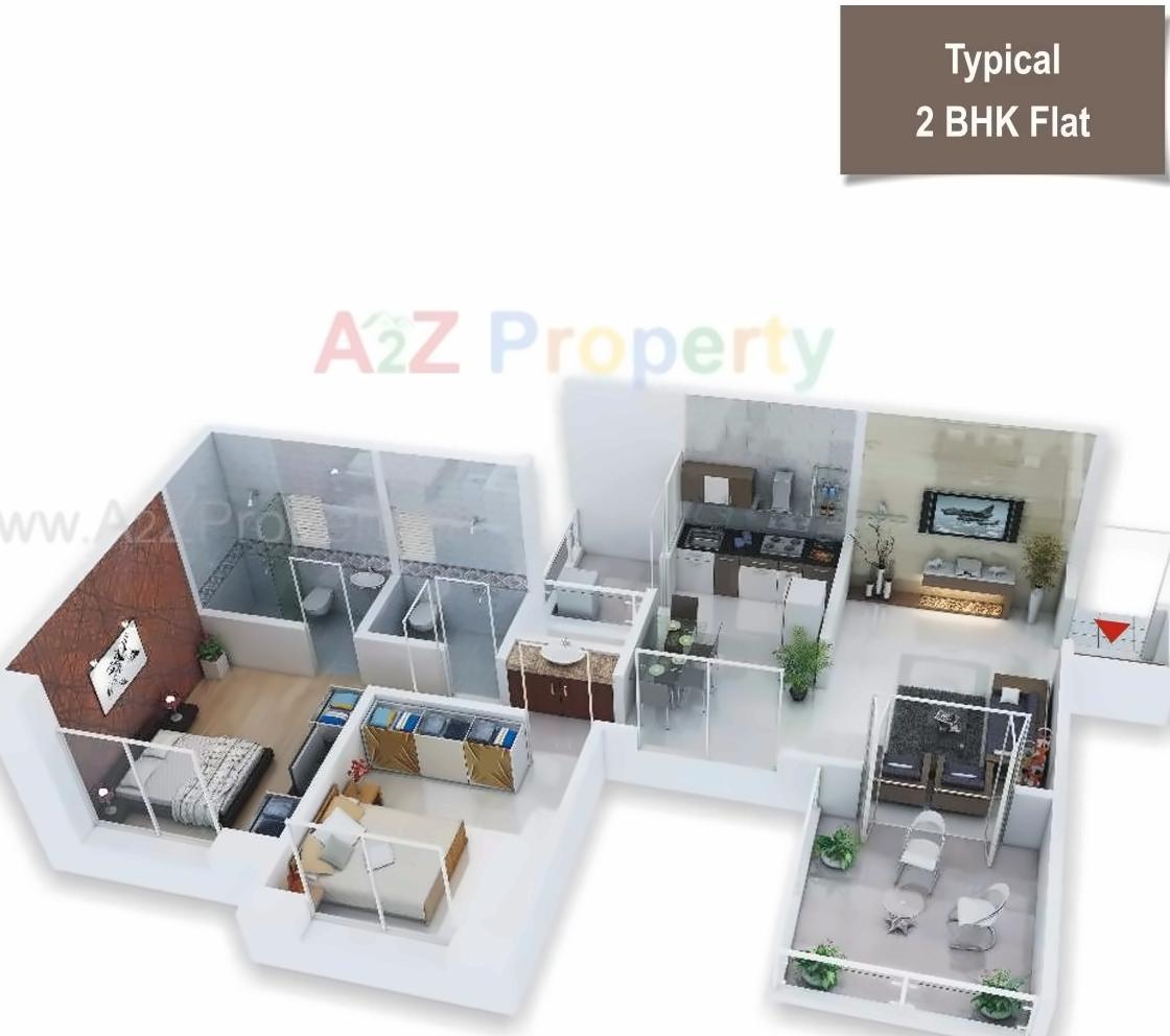 Layout of real estate project Paritosh A,b,c located at Pune-m-corp, Pune, Maharashtra