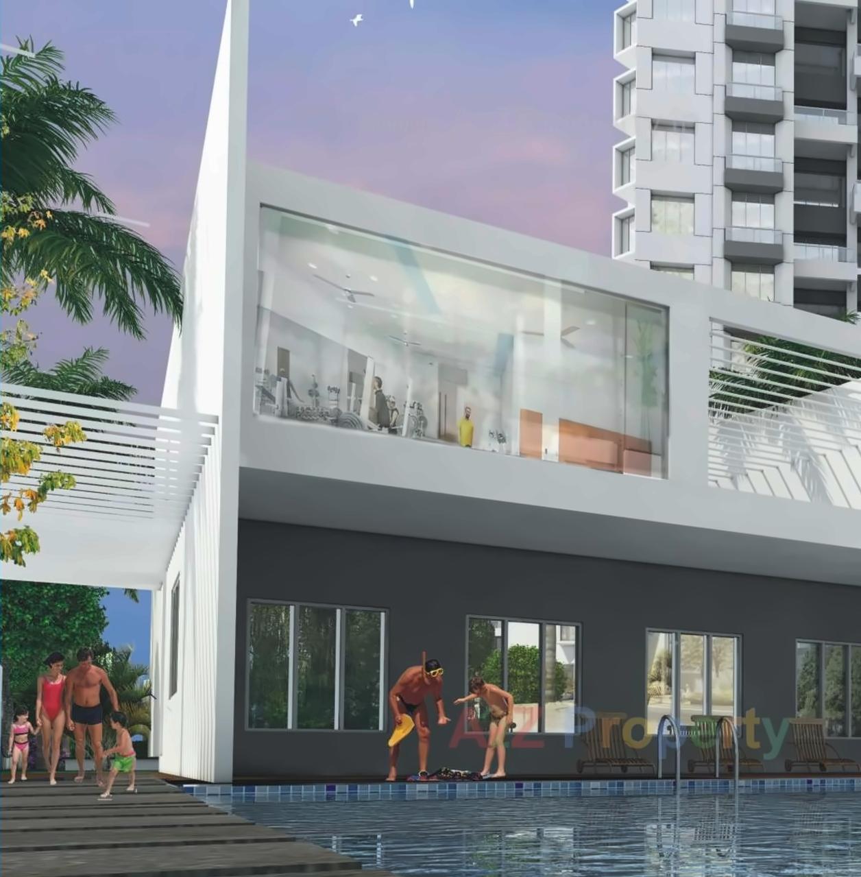 3D Elevation of real estate project Paritosh A,b,c located at Pune-m-corp, Pune, Maharashtra