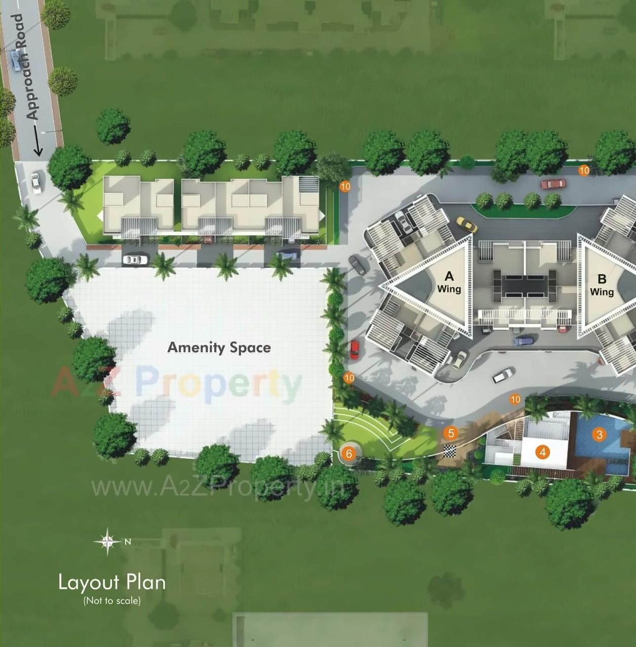 3D Elevation of real estate project Paritosh A,b,c located at Pune-m-corp, Pune, Maharashtra