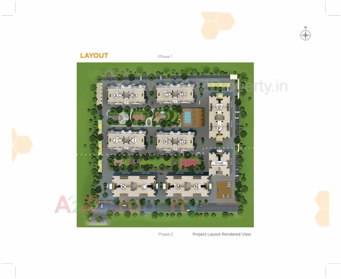 Layout of real estate project Park Express located at Pune-m-corp, Pune, Maharashtra