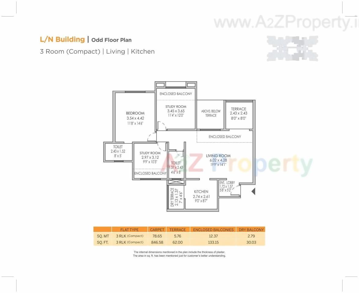 Layout of real estate project Park Express located at Pune-m-corp, Pune, Maharashtra