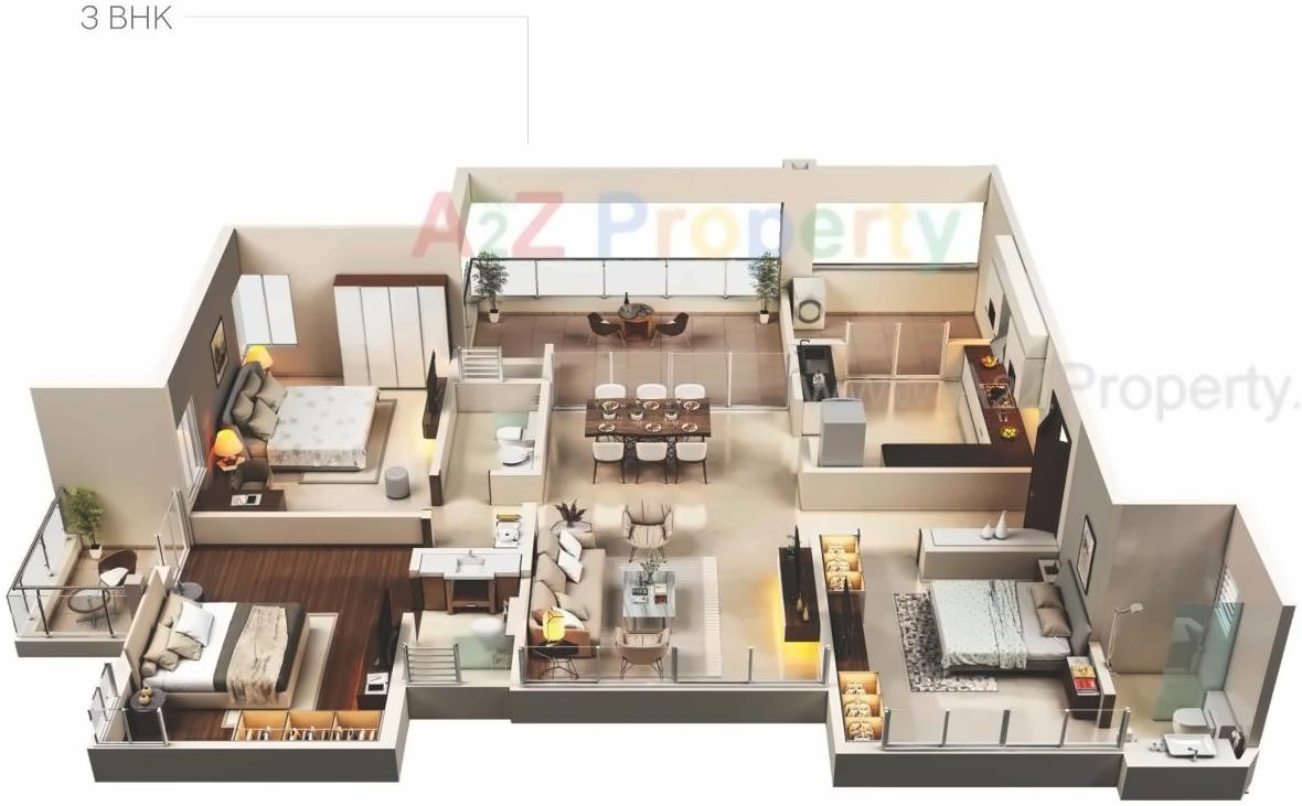 Layout of real estate project Park Grandeur located at Pune-m-corp, Pune, Maharashtra