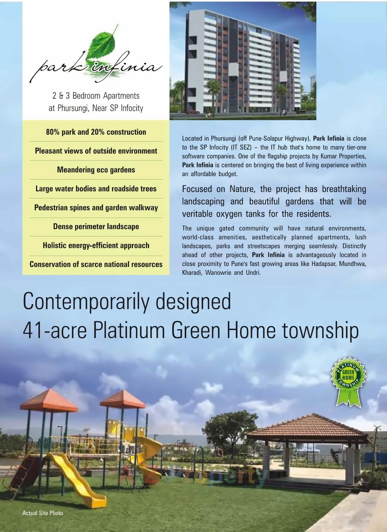  of real estate project Park Infinia   I1, I2, I3, J2, J3 K located at Fursungi, Pune, Maharashtra