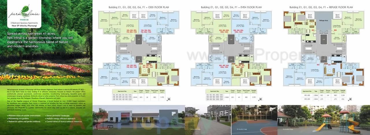 Layout of real estate project Park Infinia located at Fursungi, Pune, Maharashtra