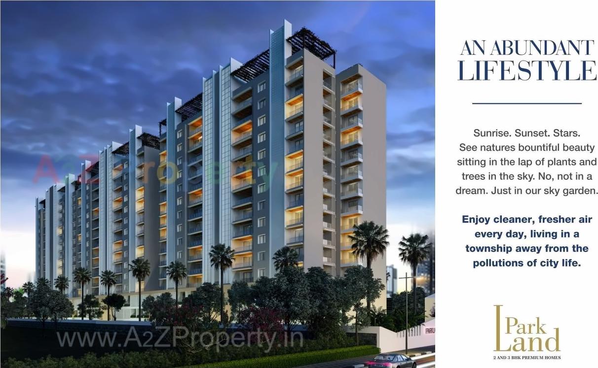 3D Elevation of real estate project Park Land located at Pune-m-corp, Pune, Maharashtra