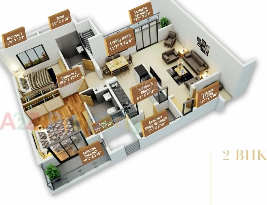 Layout of real estate project Park Land located at Pune-m-corp, Pune, Maharashtra