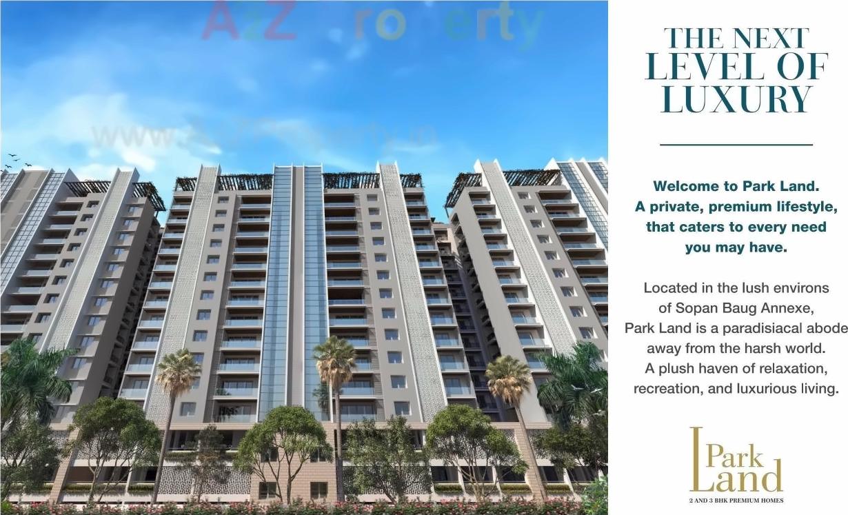 3D Elevation of real estate project Park Land located at Pune-m-corp, Pune, Maharashtra