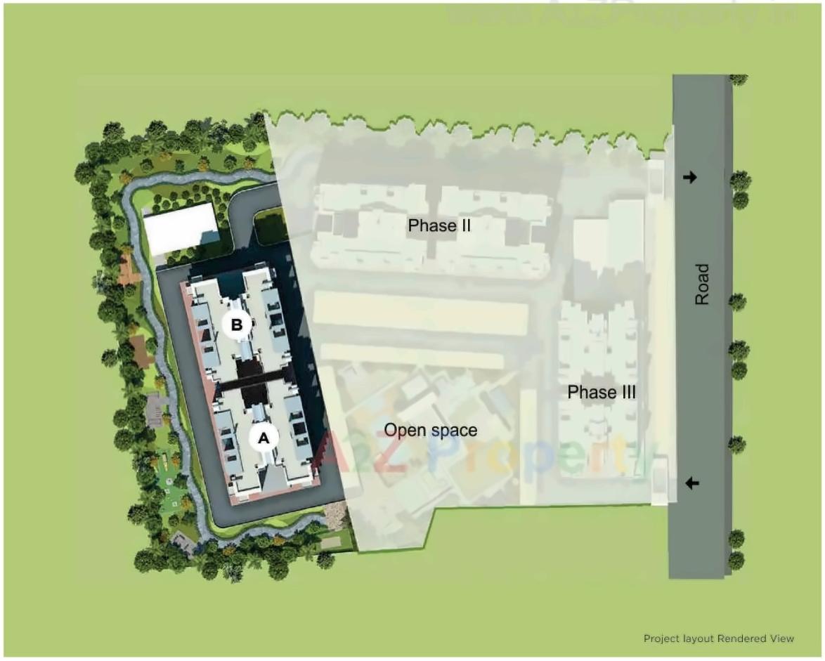 Layout of real estate project Park Landmark located at Pune-m-corp, Pune, Maharashtra