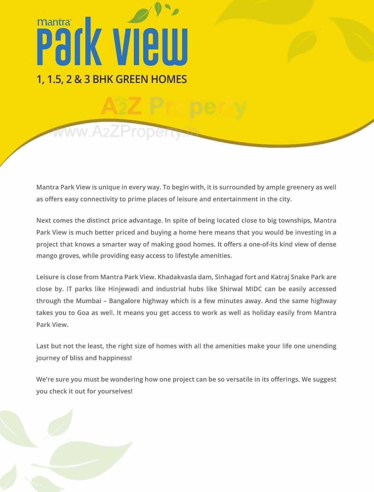  of real estate project Park View located at Dhayari-part, Pune, Maharashtra