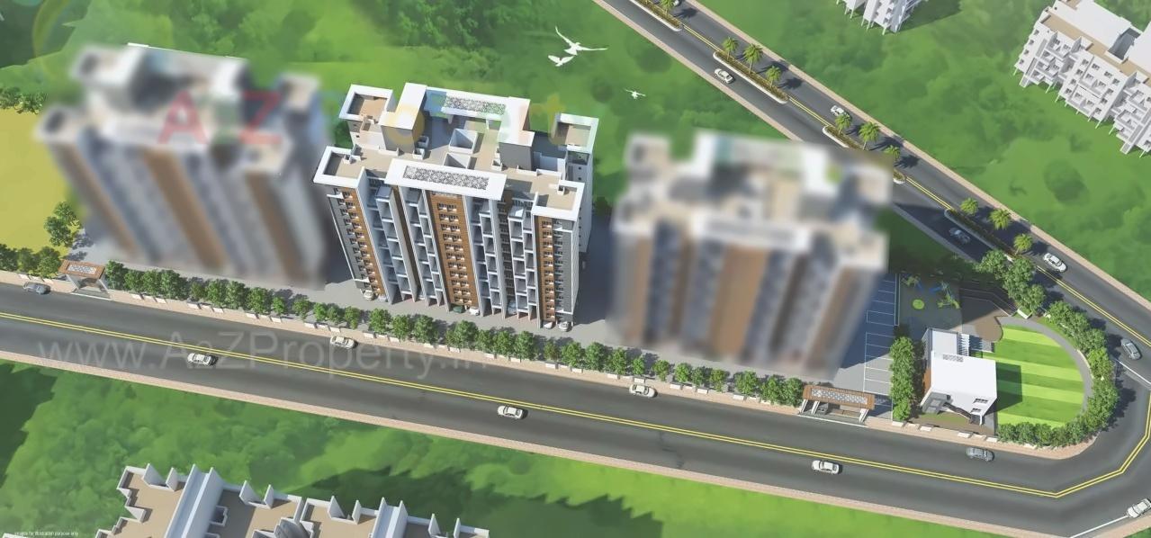 3D Elevation of real estate project Park Vista located at Lohgaon, Pune, Maharashtra