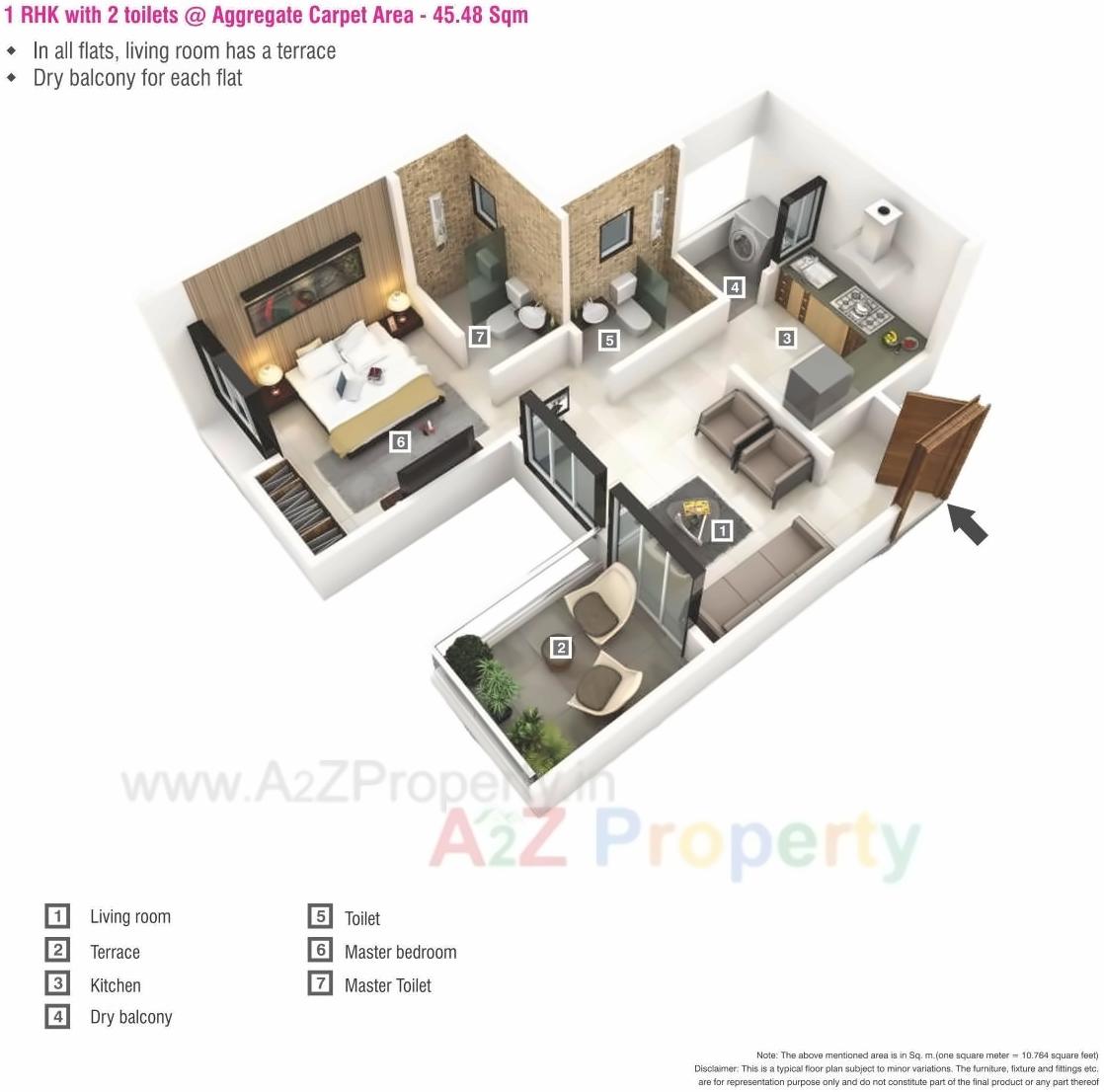 Layout of real estate project Park Vista located at Lohgaon, Pune, Maharashtra