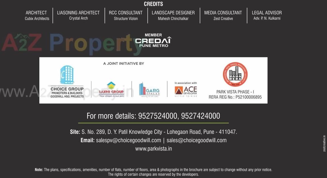  of real estate project Park Vista located at Lohgaon, Pune, Maharashtra