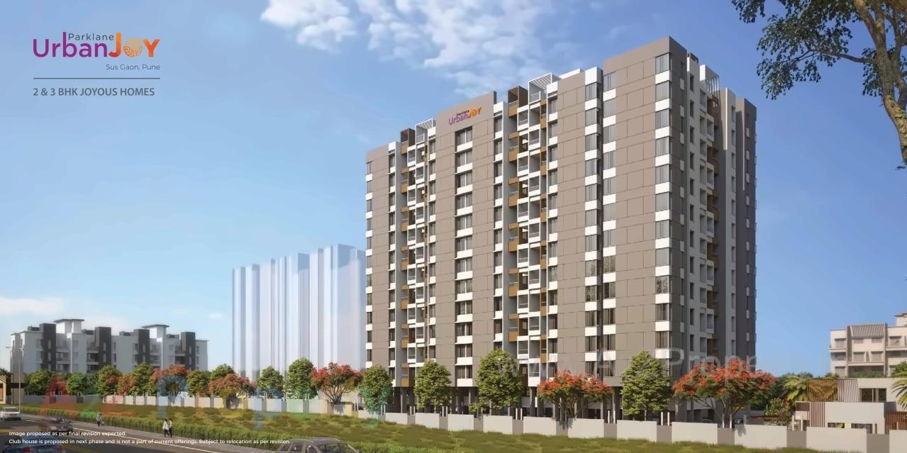 3D Elevation of real estate project Parklane Urbanjoy located at Sus, Pune, Maharashtra