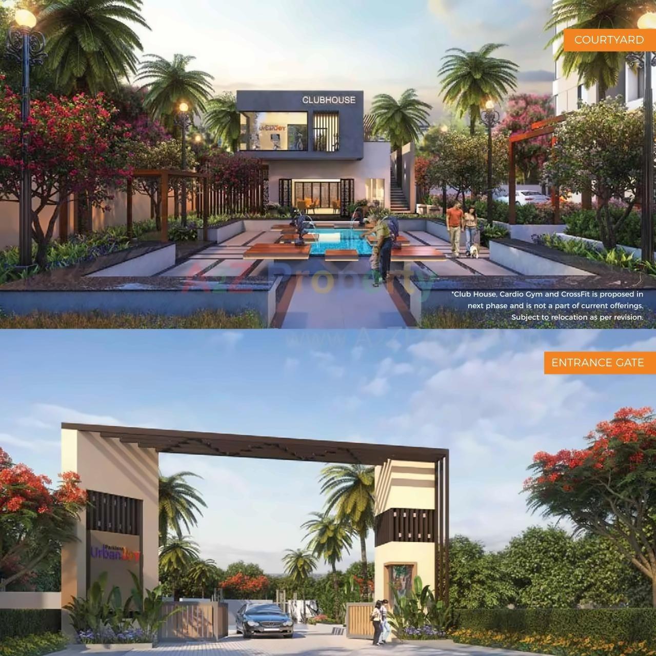 3D Elevation of real estate project Parklane Urbanjoy located at Sus, Pune, Maharashtra