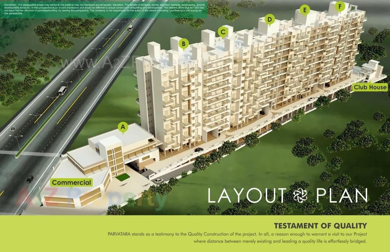 Layout of real estate project Parvatara located at Pimpri-chinchawad-m-corp, Pune, Maharashtra