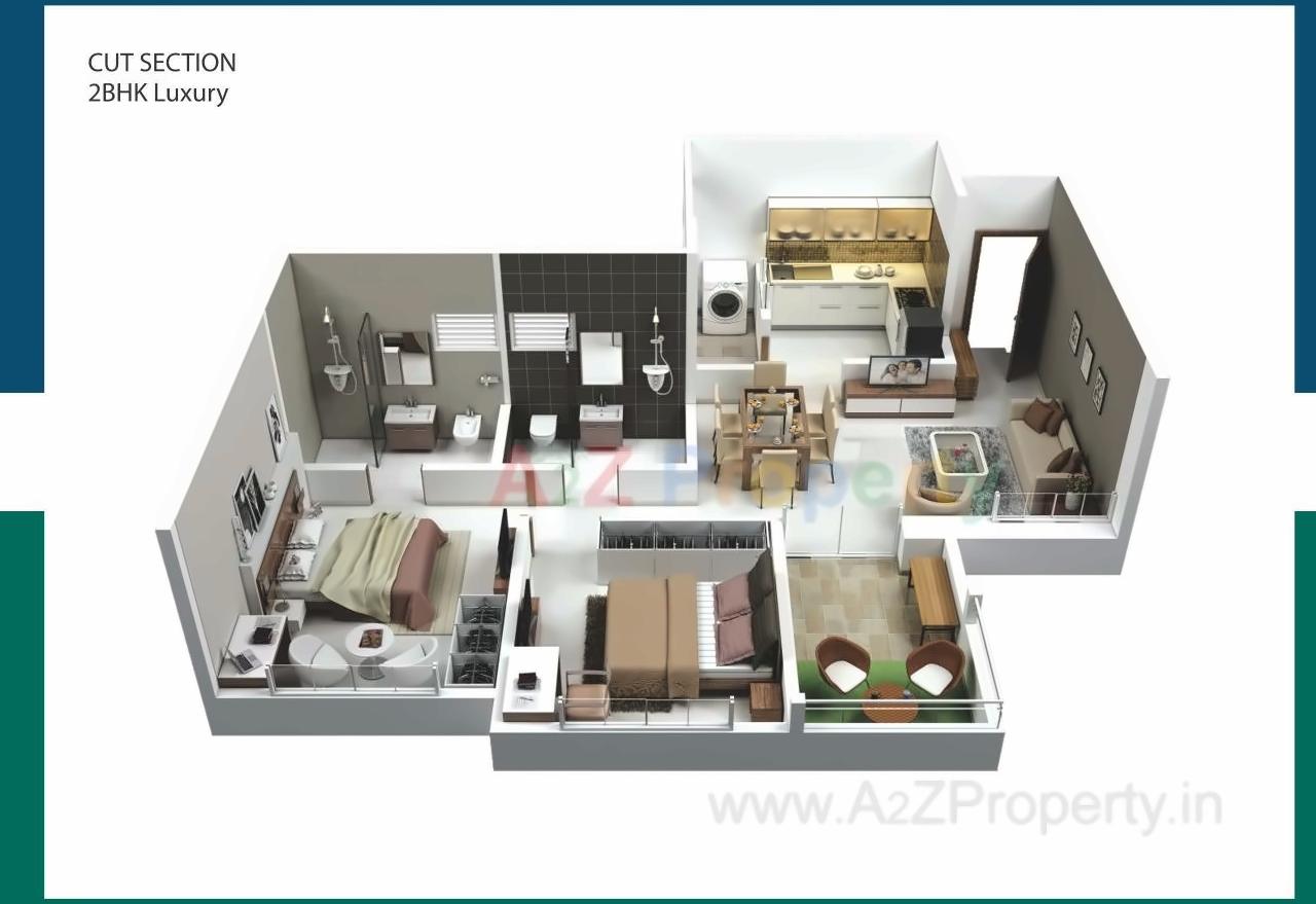 Layout of real estate project Pebbles Highmont located at Man, Pune, Maharashtra