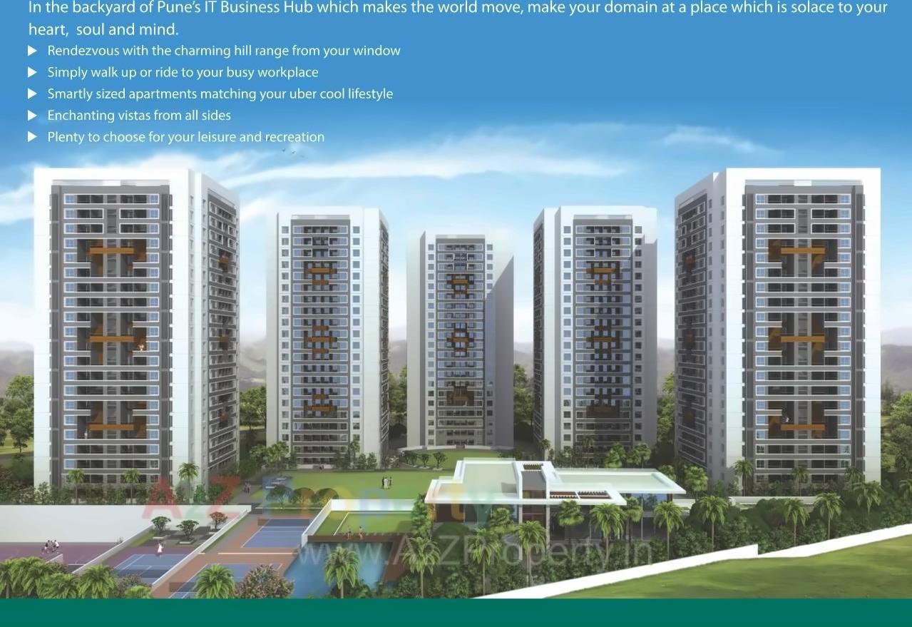 3D Elevation of real estate project Pebbles Highmont located at Man, Pune, Maharashtra