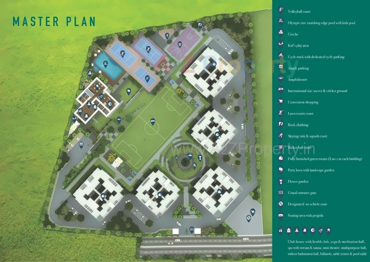 Layout of real estate project Pebbles Highmont located at Man, Pune, Maharashtra