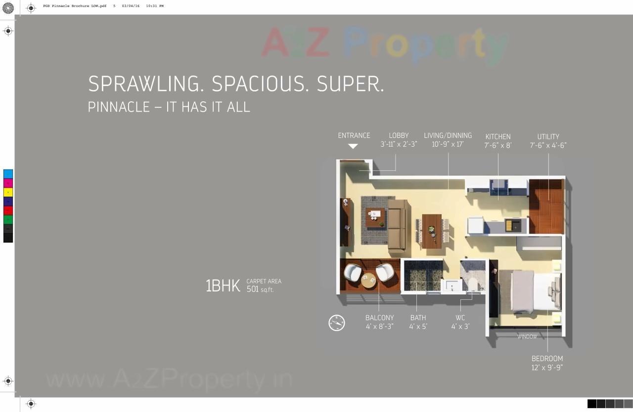 Layout of real estate project Pgd Pinnacle located at Keshavnagarmundwa, Pune, Maharashtra