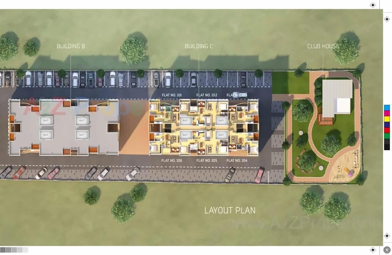 Layout of real estate project Pgd Pinnacle located at Keshavnagarmundwa, Pune, Maharashtra