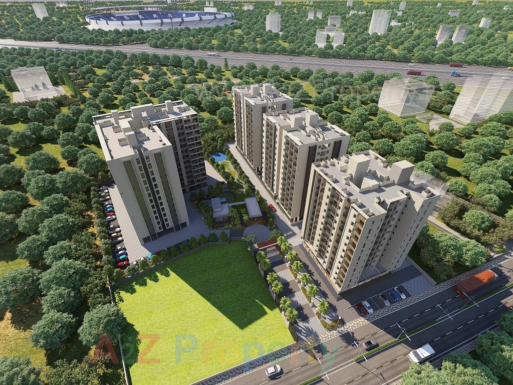 3D Elevation of real estate project Mantra Avenue located at Gahunje, Pune, Maharashtra